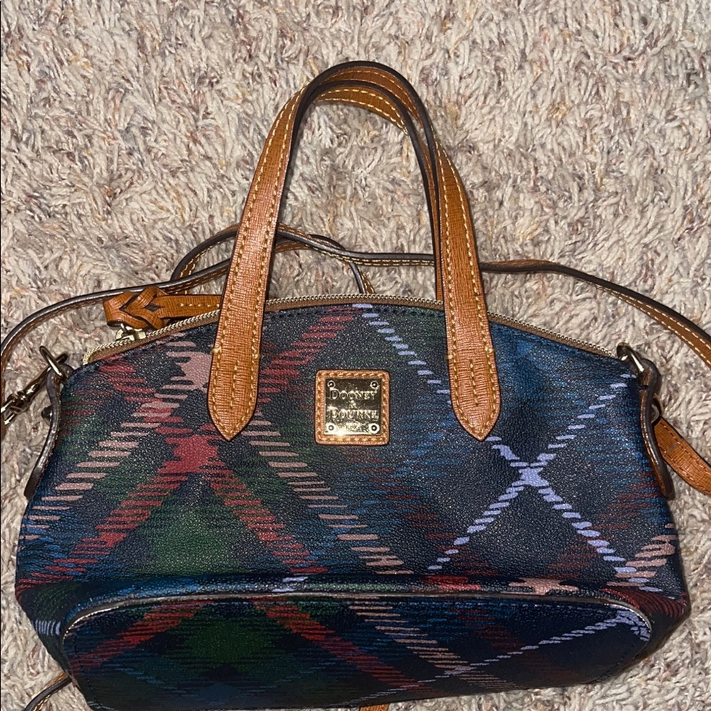 Dooney & Bourke Multicolor Plaid Satchel